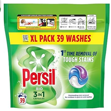 Persil 3 in 1  Bio Washing Capsules XL Pack (1x39 Capsules)